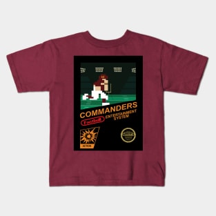 Commanders Football Team - NES Football 8-bit Design Kids T-Shirt